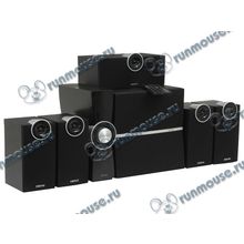 Акустическая система 5.1 Edifier "C6XD", сабвуфер 38Вт, сателлиты 4x8Вт, 1x10Вт, с MP3 плеером, с FM радио, черный (ret) [120063]