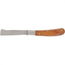 Нож садовый, 173 мм, складной, копулировочный, деревянная рукоятка PALISAD