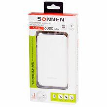 Аккумулятор внешний Sonnen Powerbank K611, 6000 mAh 263028