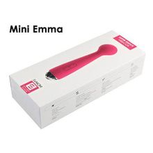 Розовый вибростимулятор Mini Emma с гнущейся головкой-шаром - 16,5 см. (56908)