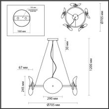 Люстра  ODEON LIGHT EXCLUSIVE 4858 48L FLUENT