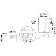 Osculati Бак WHALE для сбора сточных вод с автоматическим насосом, 16.117.50
