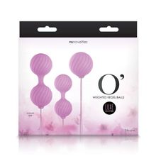 NS Novelties Набор розовых вагинальных шариков Luxe O  Weighted Kegel Balls