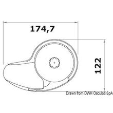 Osculati Italwinch Smart V windlass 800 W 12 V - 6 mm ISO low, 02.402.02