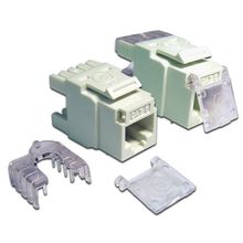 LAN-OK45U6 180-WH Модуль Keystone, RJ45, кат.6, UTP, 180 градусов, со шторкой, белый