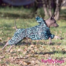 Костюм для собак ForMyDogs Леопард синий плюшевый FW396-2017