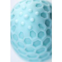 Бирюзовый рельефный мастурбатор Pufl (229624)