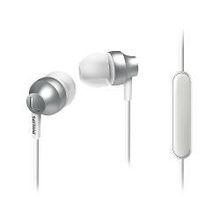 Наушники Philips SHE3855SL 00, серебристый, с микрофоном