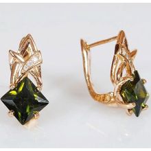 Серьги с перидотом "Нимфа"