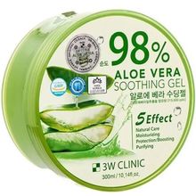 3W Clinic 98% Aloe Vera Soothing Gel 300 мл