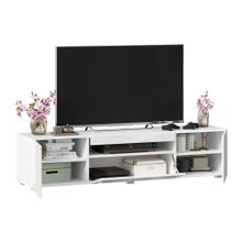 Алмаз. Любимый дом Бруклин Тумба под ТВ 1600 (Белый глянец), исполнение 1