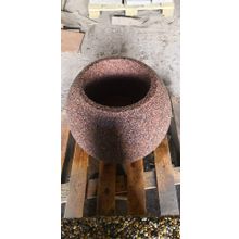 Бетонный вазон ШАР (Мрамор шахматка)