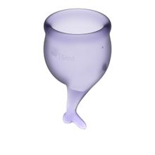 Satisfyer Набор фиолетовых менструальных чаш Feel secure Menstrual Cup