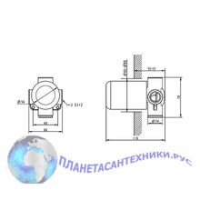 Bravat Скрытая часть встраиваемого смесителя (1-функц) D999CP-ENG