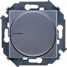 Светорегулятор поворотный 15, 215 Вт, алюминий |  код. 1591796-033 |  Simon