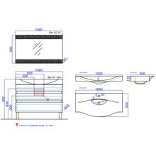 Aqwella Мебель для ванной Бергамо 100 белая