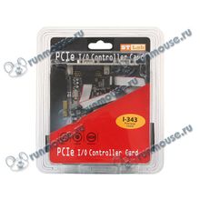 Контроллер COM (2 внешн. 9pin + 2 внутр. 9pin) STLab "I-343" (PCI-E x1) (ret) [96275]