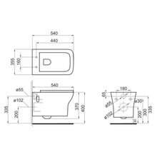 Сидение, быстросъемное, дюропласт, soft close, металлическое крепление BelBagno ROMANO BB146SC