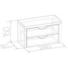 Модули Глазов Sherlock 54 (спальня) Ящики для туалетного столика, орех