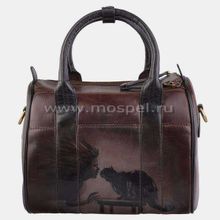 Сумка женская Баррел « Ведьма и кот»