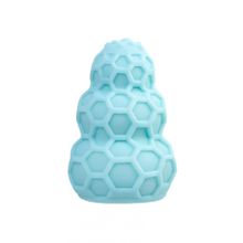 Бирюзовый рельефный мастурбатор Flaff (229565)