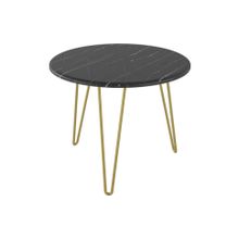 Слайн Стол журнальный Калифорния РИД Голд 430 черный мрамор