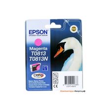 Картридж Epson Original T11134A10 (замена T08134) пурпурный для R270 390 RX590 повышенной емкости