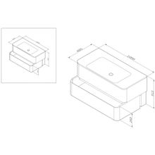Am.Pm Мебель для ванной Sensation 100 белый глянец