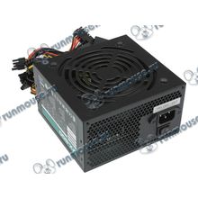 Блок питания 600Вт Aerocool "VX-600" ATX12V V2.3 (20 24+4 8+6 8pin, вентилятор d120мм) + кабель питания EURO (1.1м) (ret) [132869]