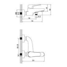 Смеситель Lemark Shift LM4332C для ванны