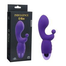 Howells Фиолетовый вибратор INDULGENCE Rechargeable G Kiss - 16,5 см.