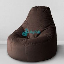 MyPuff кресло пуф Люкс Темный шоколад, размер Комфорт, мебельная ткань: bn_500
