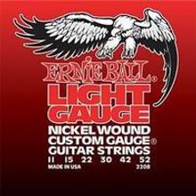 P02208 Nickel Wound Light Комплект струн для электрогитары, никель, 11-52, Ernie Ball