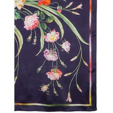 Шелковый Павлопосадский платок "Лунный сад", 89*89 см, арт. 10018-14