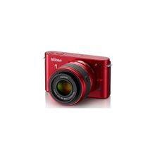 Nikon 1 j1 10.1mpix красный 10-30mm vr 3" 1080 sdhc li-ion Ком-т с объективом
