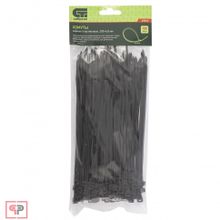 СИБРТЕХ Хомуты, 200 x 4,8 мм, пластиковые, черные, 100 шт Сибртех