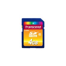 Карта памяти TRANSCEND SD Card 4Gb Class10
