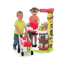 Smoby Супермаркет игровой City Shop, св, зв, красный, 59,5x32x86 см 350211