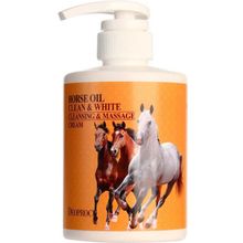 Deoproce Horse Oil Clean & White Cleansing & Massage Cream 430 мл