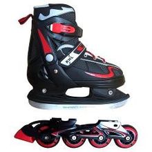 Коньки-ролики раздвижные КХЛ Combo (2в1) S   30-33