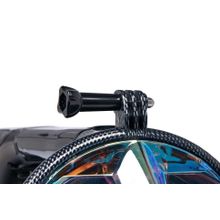 Маска для плавания затемненная с принтом (размер L XL)