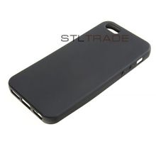 Силиконовый чехол TPU Case матовый iPhone 5 черный