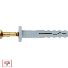 СИБРТЕХ Дюбель-гвоздь полипропиленовый с цилиндрическим бортиком 8 х 100 мм, 100 шт Сибртех