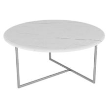 Слайн Стол журнальный Калифорния Маджоре белый мрамор