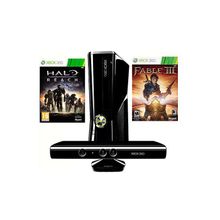 Microsoft Игровая Консоль Microsoft X-Box 360 Slim 250Gb + Fable3 + Halo:reach