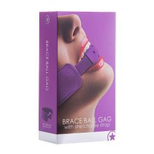 Кляп Brace Balll Purple Фиолетовый