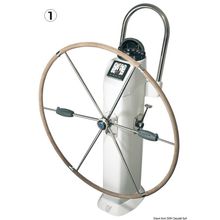Osculati LEWMAR compact folding wheel 101 cm, 69.101.40