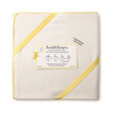 SwaddleDesigns Organic белая с желтым