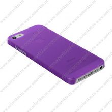 Задняя накладка Baseus для iPhone 5 Organdy ультра тонкая фиолетовая