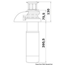 Osculati Italwinch Smart V windlass 800 W 12 V - 6 mm ISO low, 02.402.02